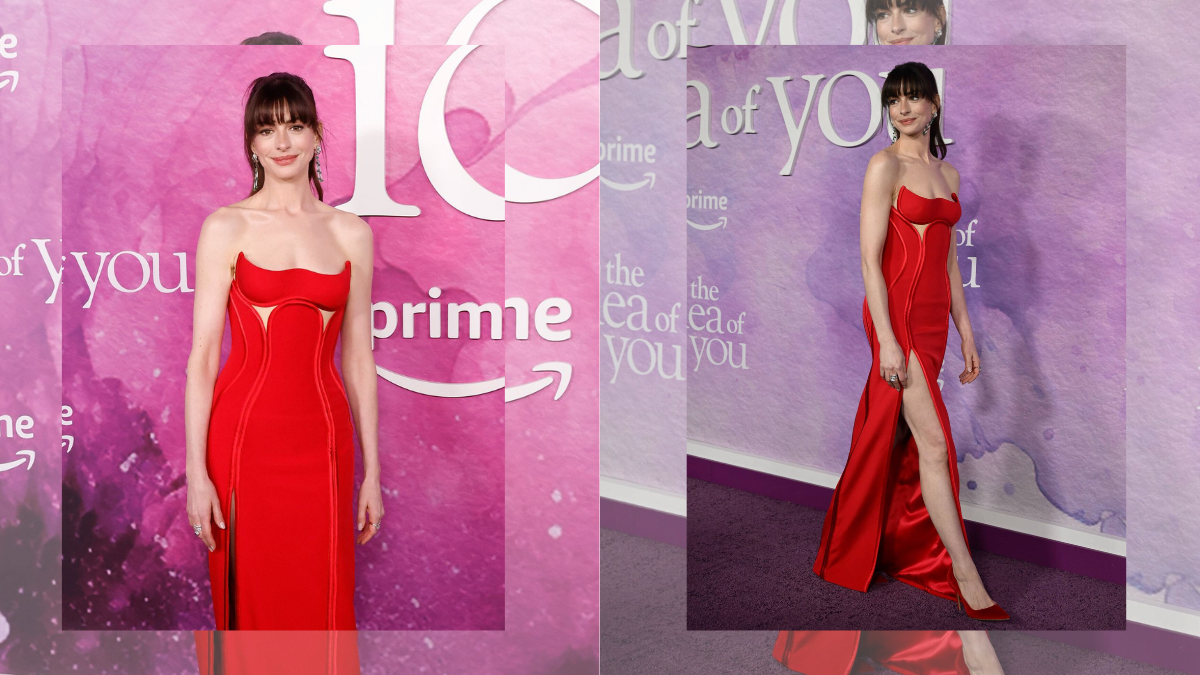 Eligió un vestido rojo al cuerpo con cortes en su escote y en su cintura para realzar su figura. Eligió un vestido rojo al cuerpo con cortes en su escote y en su cintura para realzar su figura.