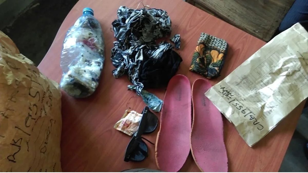 Los elementos de la mujer desaparecida que fueron hallados. Los elementos de la mujer desaparecida que fueron hallados.