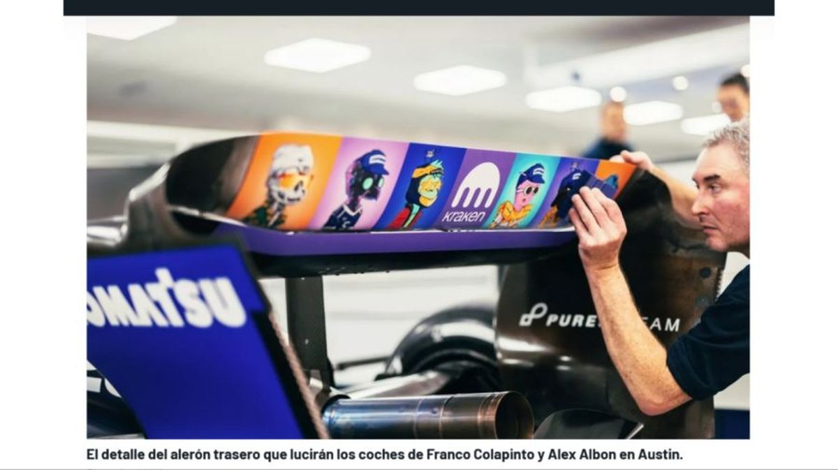 El nuevo diseño que portarán los Williams este fin de semana en el Gran Premio de Estados Unidos. El nuevo diseño que portarán los Williams este fin de semana en el Gran Premio de Estados Unidos. 