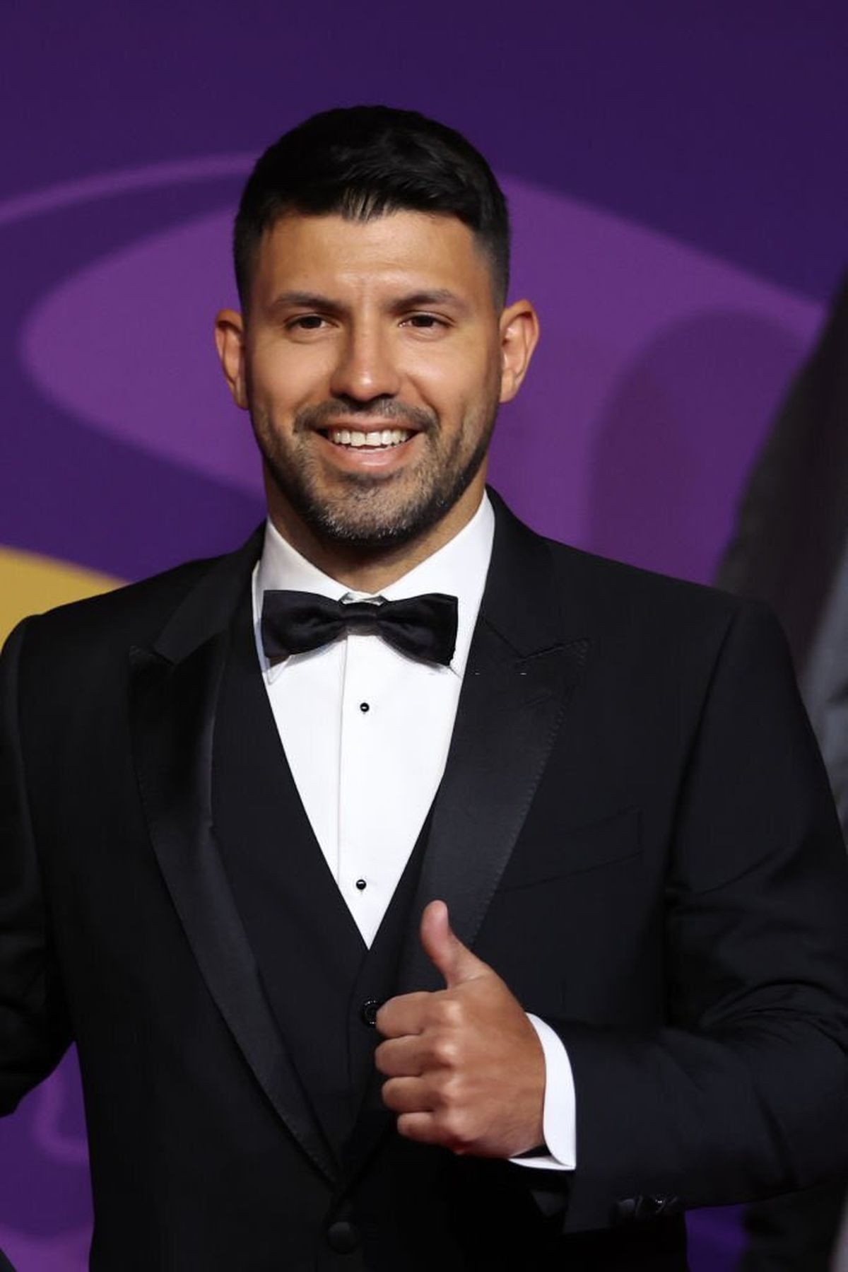El Kun Agüero dijo presente en el sorteo.