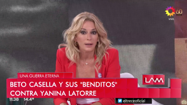 ¡Tremendo! Yanina Latorre explotó contra Beto Casella y se cruzaron en vivo: No soy bolu..., me hago