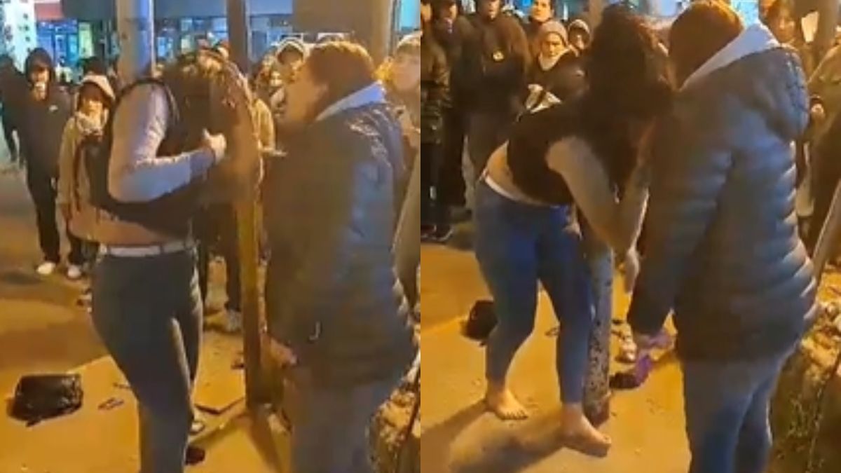 Golpearon, ataron a un poste y casi la prenden fuego a una mechera