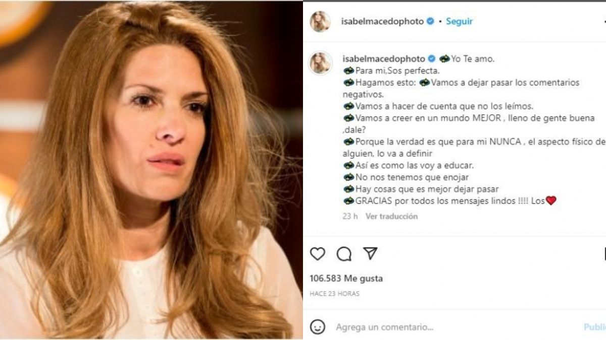 Isabel Macedo realizó un posteo en Instagram tras las críticas a su hija y de Juan Manuel Urtubey