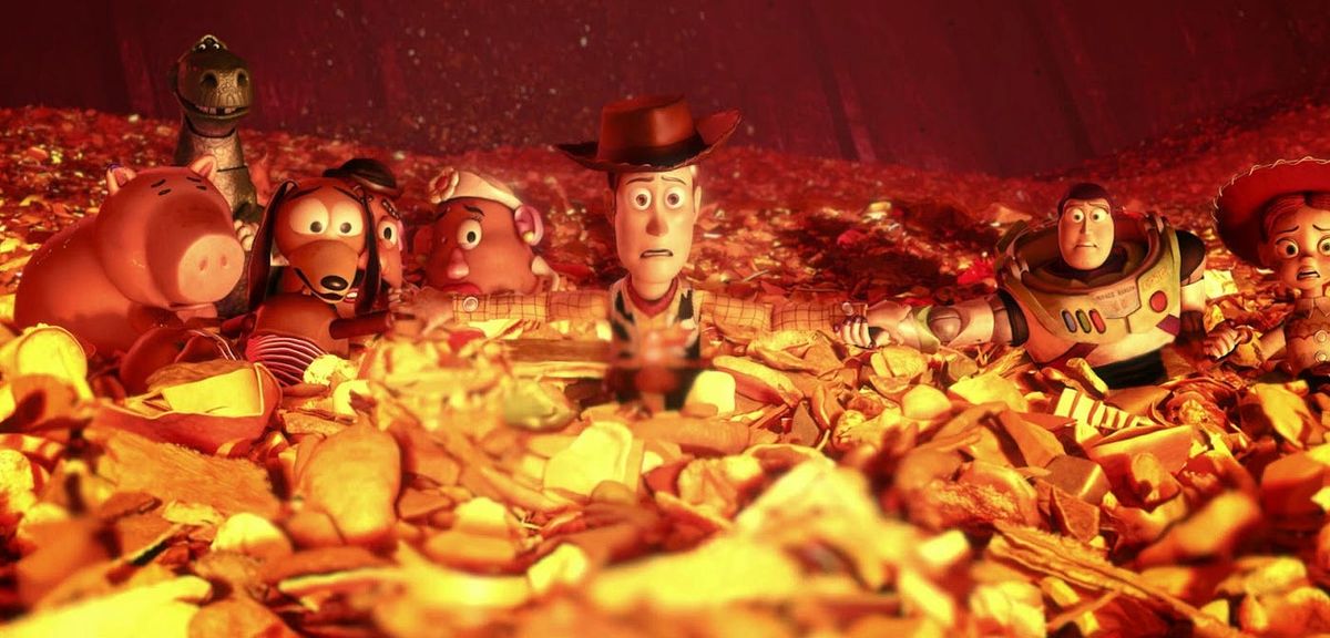 El verdadero final de la tercera película de Toy Story. El verdadero final de la tercera película de Toy Story.