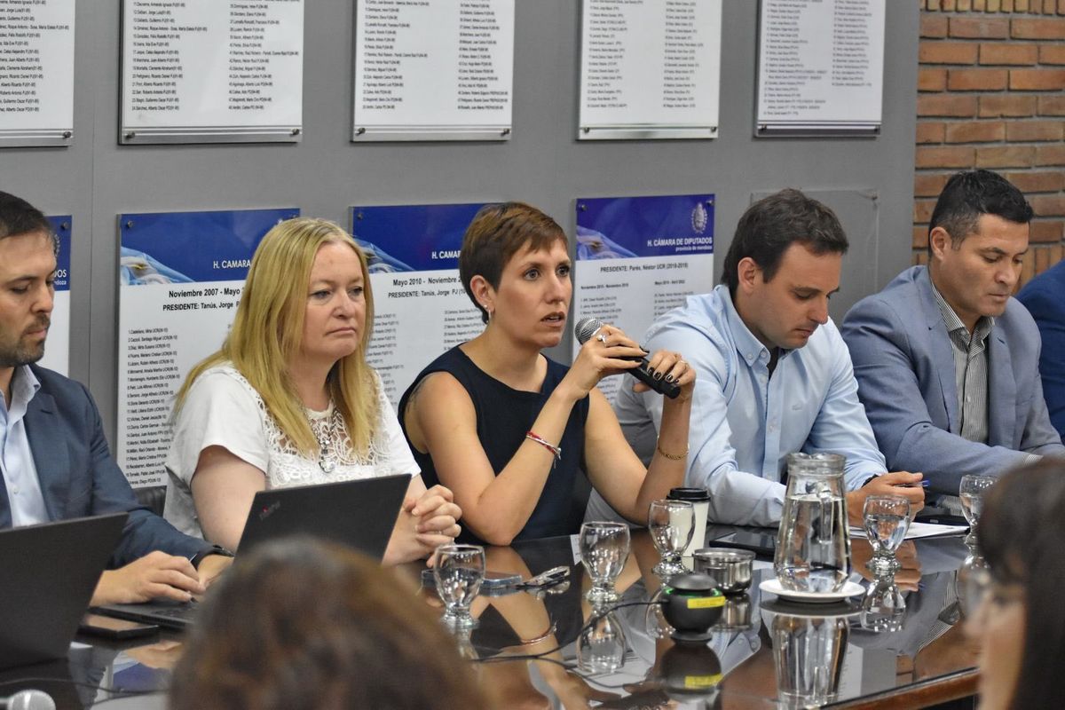 La vicegobernadora Hebe Casado junto a la ministra Jimena Latorre abrieron el tratamiento de los proyectos del Distrito Minero en Malargüe en comisiones. La vicegobernadora Hebe Casado junto a la ministra Jimena Latorre abrieron el tratamiento de los proyectos del Distrito Minero en Malargüe en comisiones.