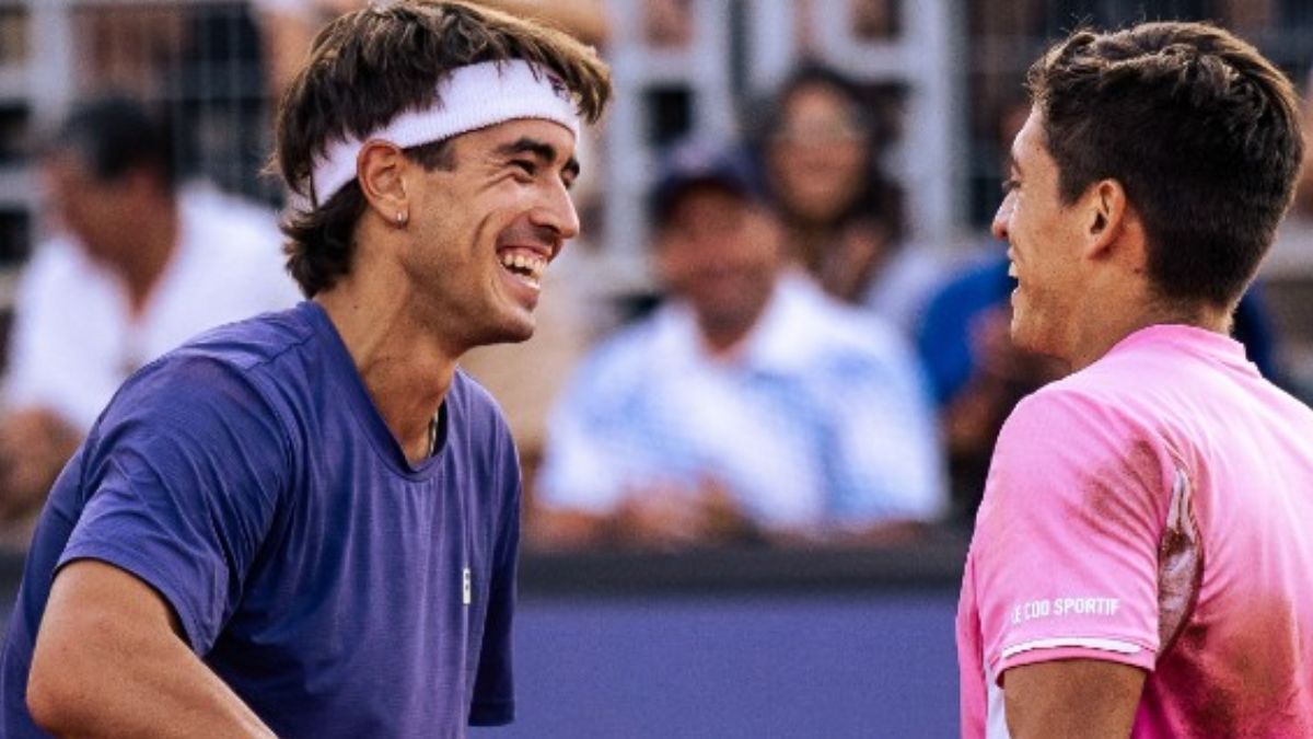 Sebastián Báez y Francisco Comesaña protagonizaron el duelo de argentinos en el ATP de Chile.