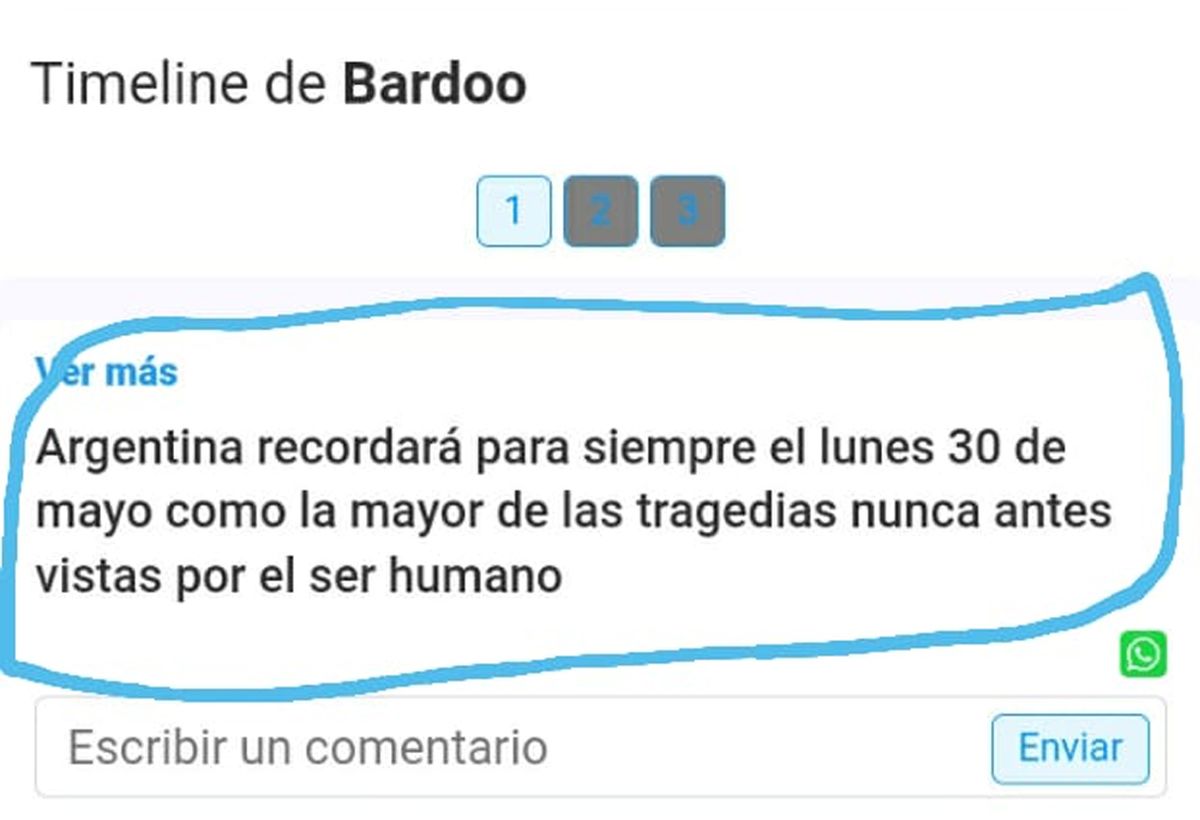 Así indicaba el posteo del usuario Bardoo en la red social Secreto, utilizada por adolescentes.