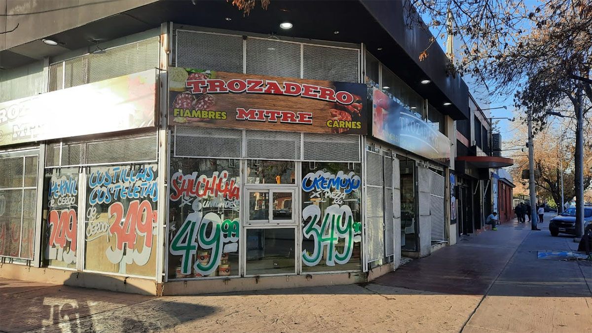 Chocó contra el frente de una carnicería y provocó importantes daños