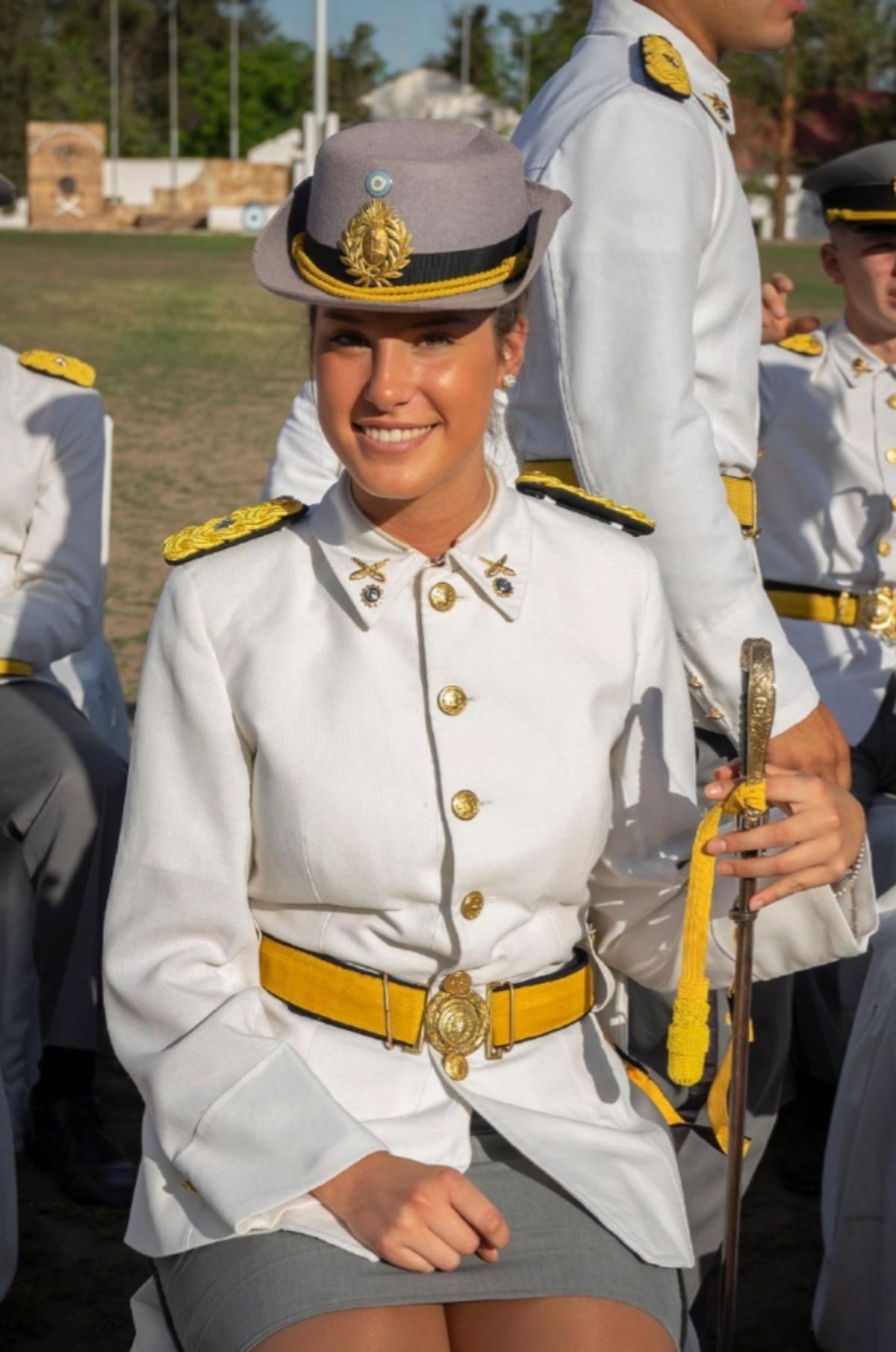 Alejandrina cuando egresó del Liceo Militar Espejo. Alejandrina cuando egresó del Liceo Militar Espejo.