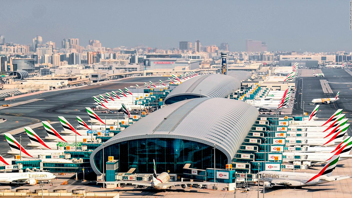 El aeropuerto en Dubai también es uno de lo más transitados.