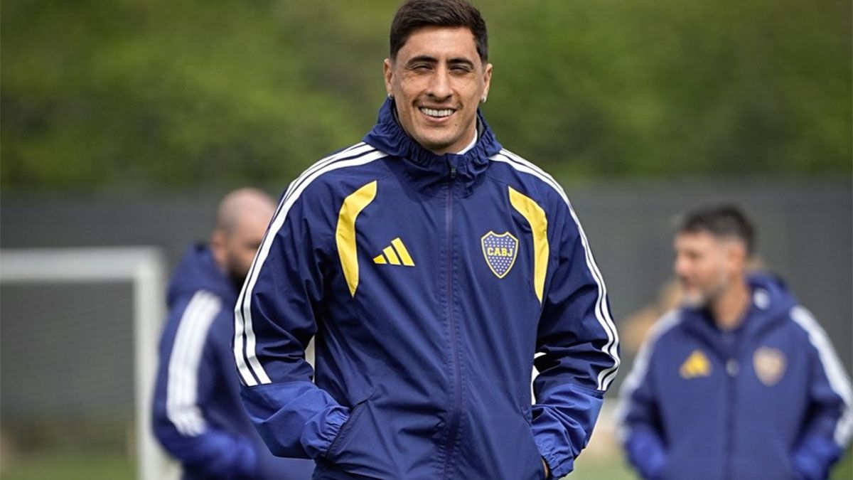 Miguel Merentiel será titular en Boca ante Independiente.