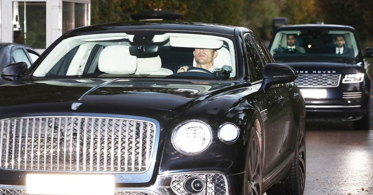 CR7 llegó solo a entrenar aparte del plantel