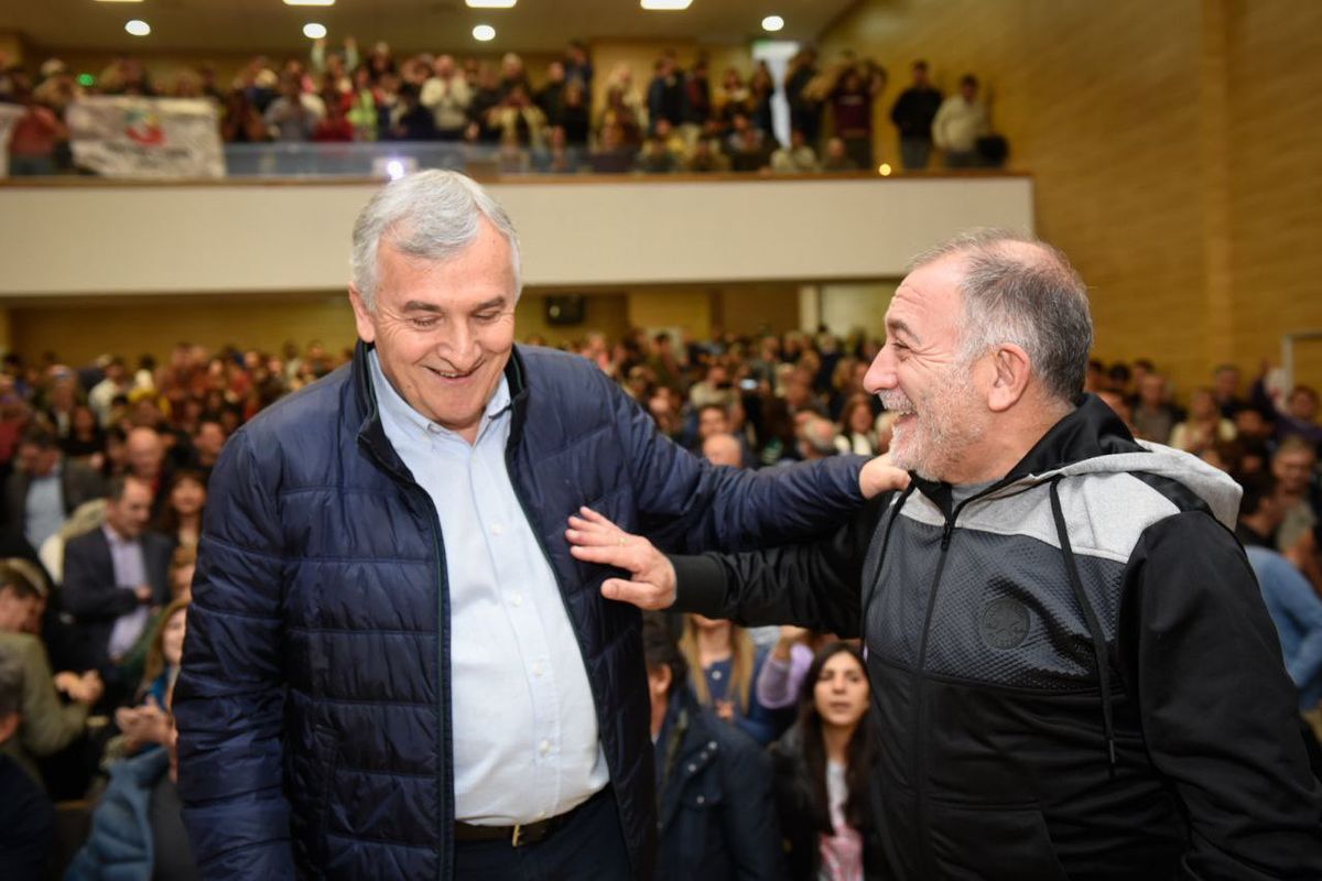 Gerardo Morales con el candidato a gobernador de Córdoba, Luis Juez.