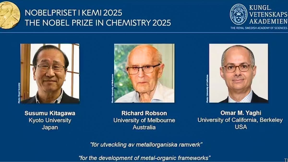 Los ganadores del Premio Nobel de Química 2025. Los ganadores del Premio Nobel de Química 2025.