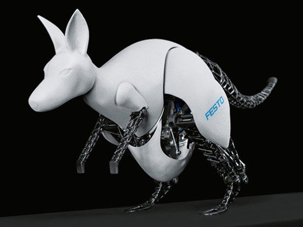 Crean un canguro-robot que ahorra energía al saltar