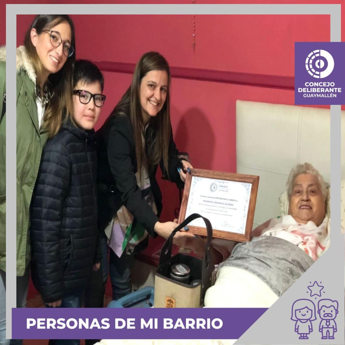 Una de las imágenes difundidas por el Concejo Deliberante de Guaymallén.