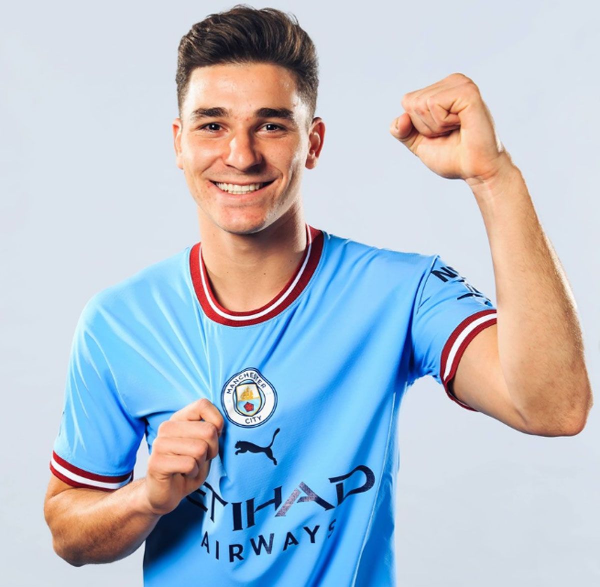 La foto que eligió Manchester City para saludar a Julián Álvarez