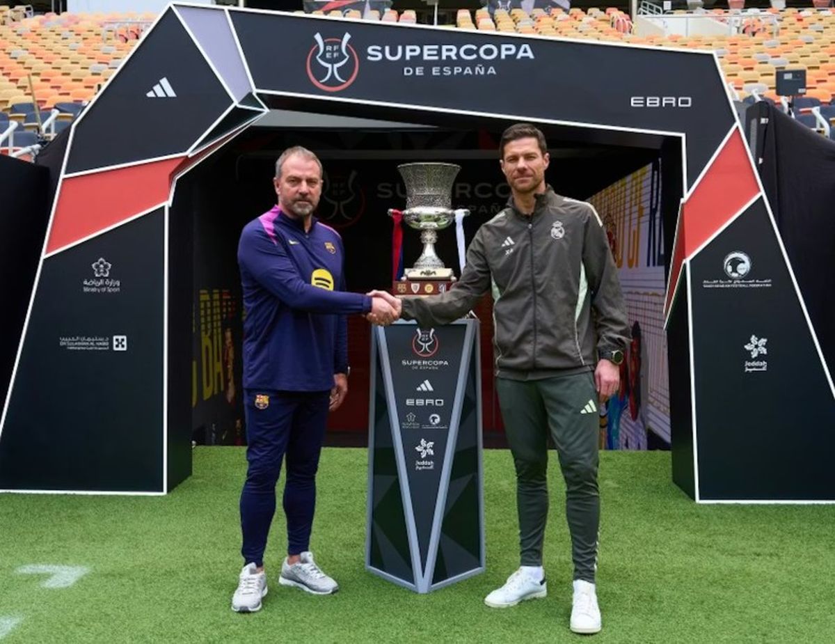El entrenador del Barcelona y del Real Madrid presentaron la final.