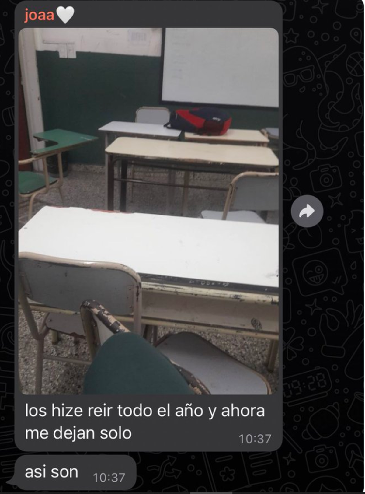 La conversación de WhatsApp se hizo viral en Twitter