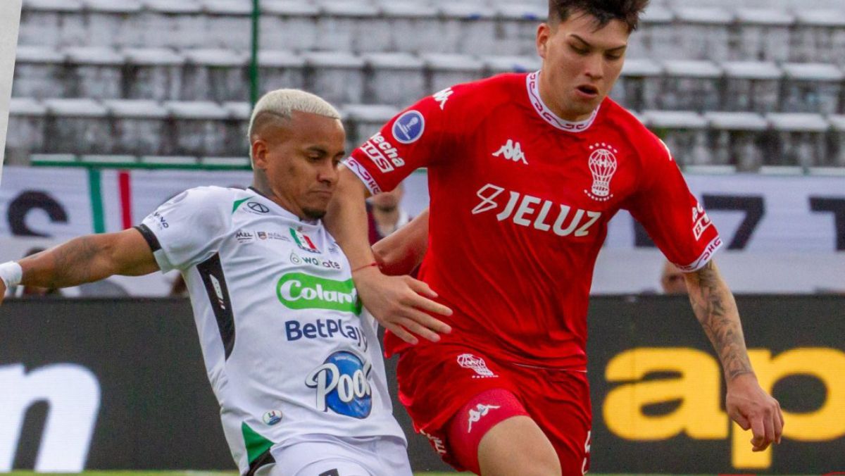 Once Caldas logró imponerse de local frente a Huracán en el juego de ida de octavos de final de la Copa Sudamericana.