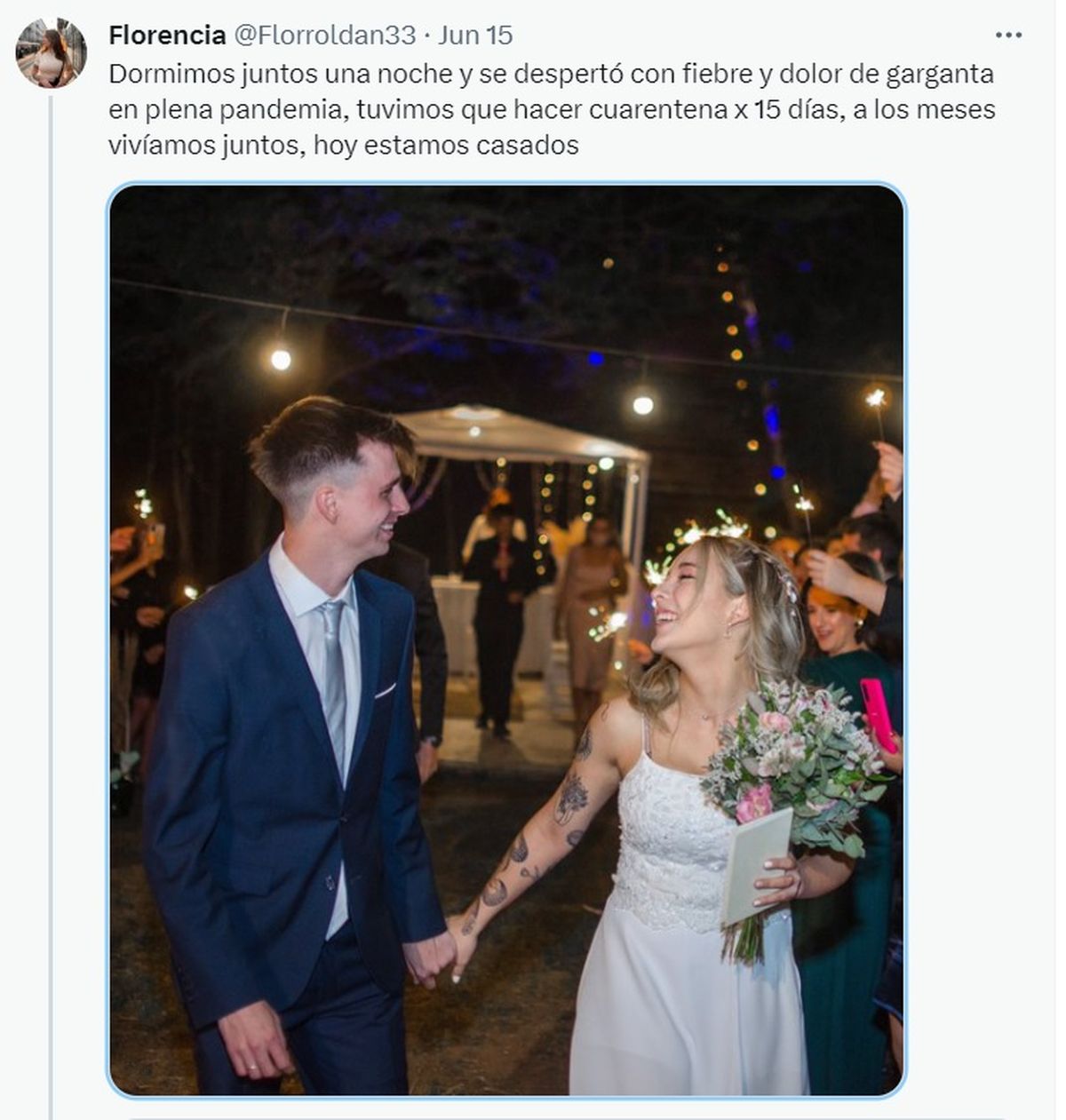 La historia de amor de Florencia y Rodrigo que se volvió viral en redes La historia de amor de Florencia y Rodrigo que se volvió viral en redes