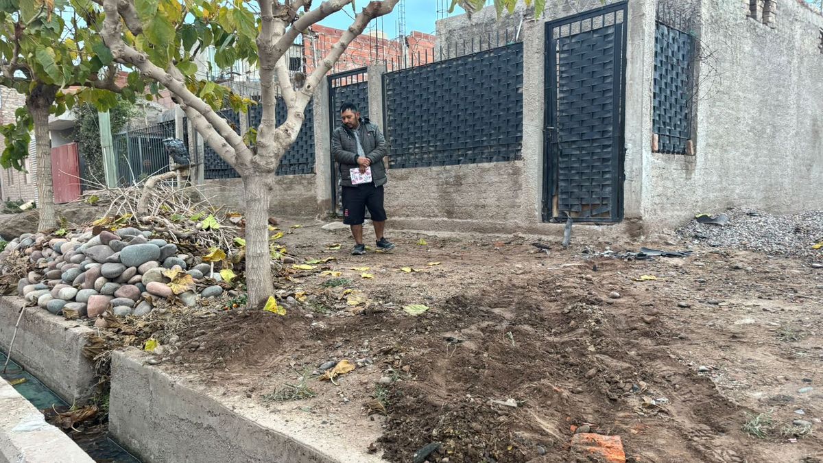 La mujer que manejaba borracha por Maipú chocó contra el frente de una casa. Foto: Matías Pascualetti/ Radio Nihuil.