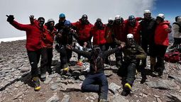 500 andinistas ya hicieron cumbre en el Aconcagua. Foto gentileza Grajales Expediciones.