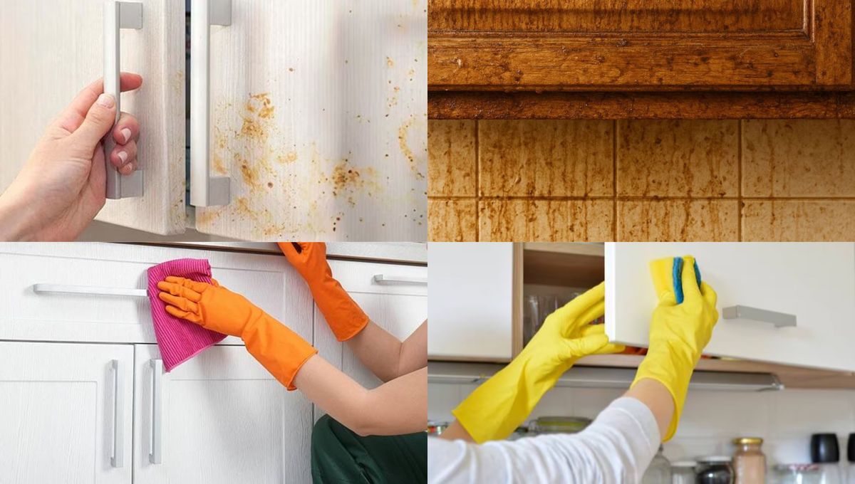 Limpiar la grasa de los muebles de la cocina nunca fue tan fácil: usando un truco casero