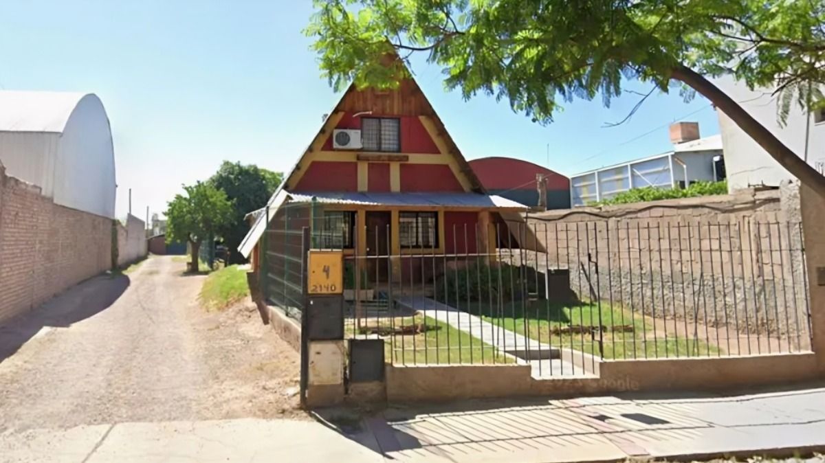 El lugar donde ocurrió el allanamiento en Godoy Cruz.