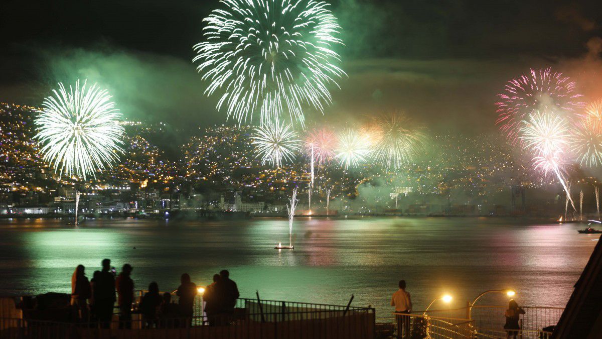 El show de fuegos artificiales en Chile no tiene precio. El show de fuegos artificiales en Chile no tiene precio.