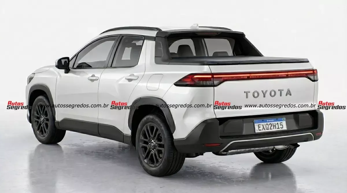 La pickup de Toyota que buscará hacerle frente a la Fiat Cronos. Imagen: Auto Segredos La pickup de Toyota que buscará hacerle frente a la Fiat Cronos. Imagen: Auto Segredos