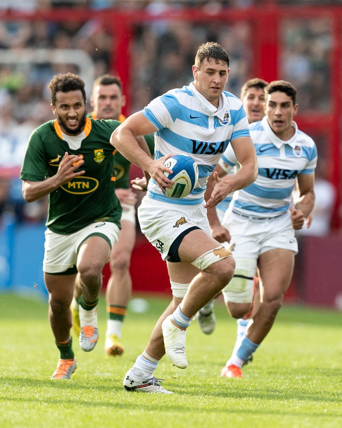 El mendocino Juan Martín González en pleno ataque argentino