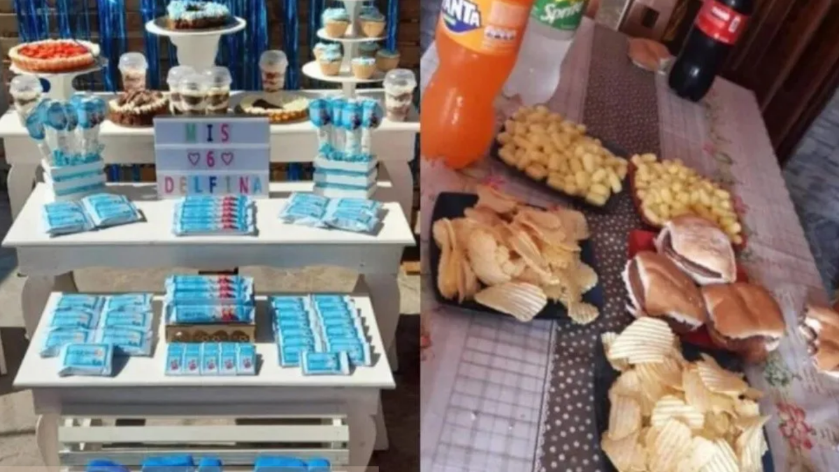 Aguafiestas. Le hizo un súper cumpleaños a su hija, pero la mamá no la llevó.