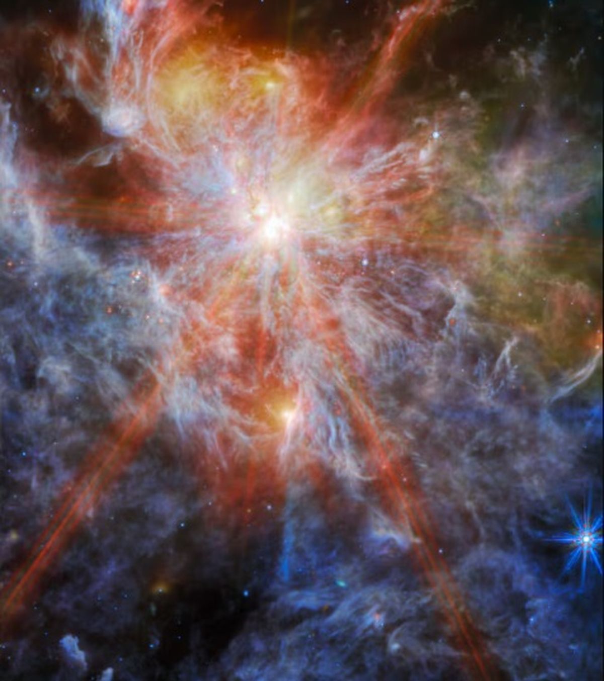 El telescopio James Webb captó el nacimiento de galaxias. El telescopio James Webb captó el nacimiento de galaxias.