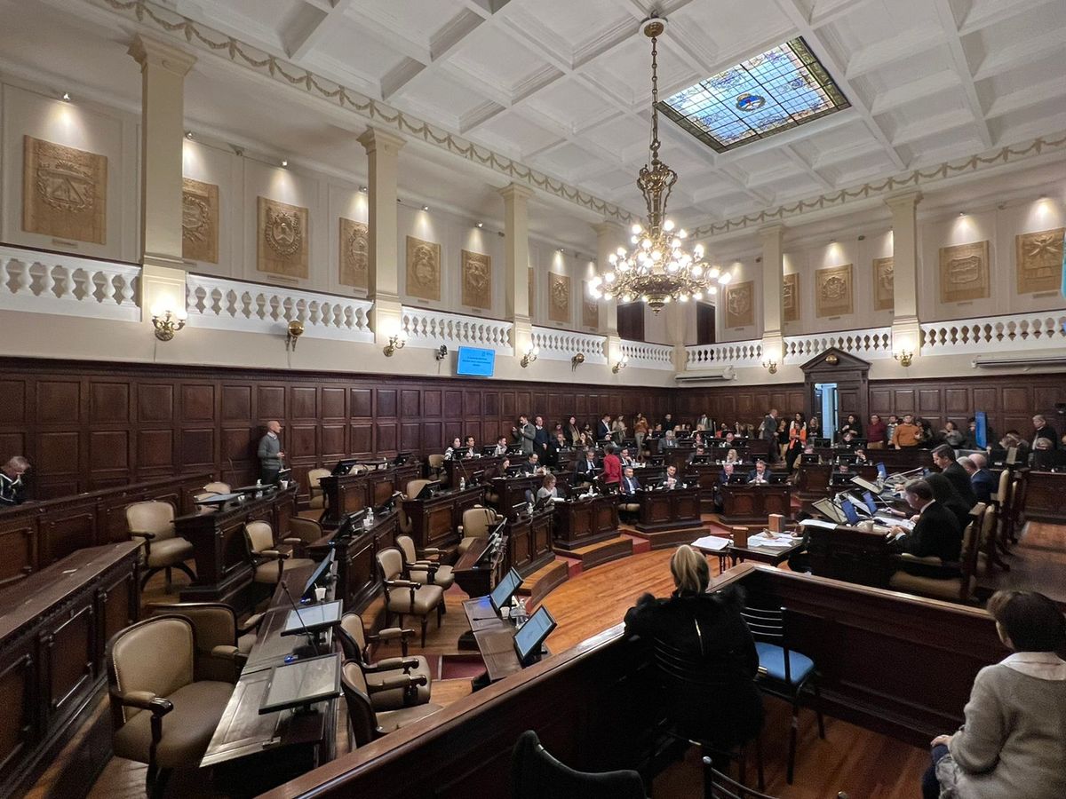 Media cámara vacía. Así quedó la Legislatura tras la retirada pejotista.