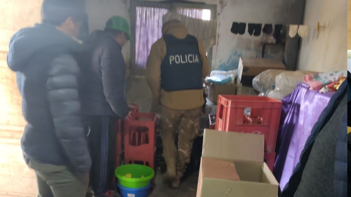 El operativo realizzado en Lavalle.