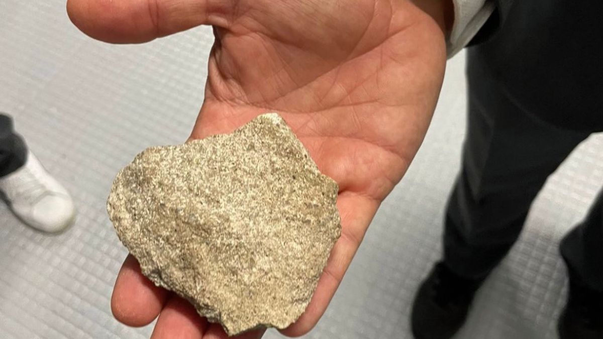 Este es el proyectil que le entregaron desde la delegación de Peñarol al veedor de Conmebol y con el que habrían agredido a Olivera. Este es el proyectil que le entregaron desde la delegación de Peñarol al veedor de Conmebol y con el que habrían agredido a Olivera.