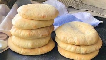 Receta de pan árabe casero para hacer lomitos Receta de pan árabe casero para hacer lomitos