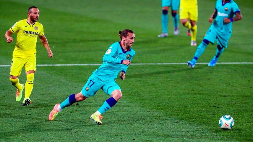 Griezmann marcó un golazo tras la genial asistencia de Messi