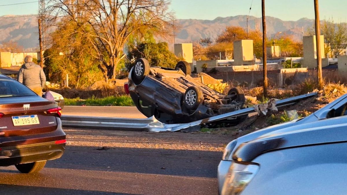 El accidente en Maipú no dejó lesionados de gravedad.