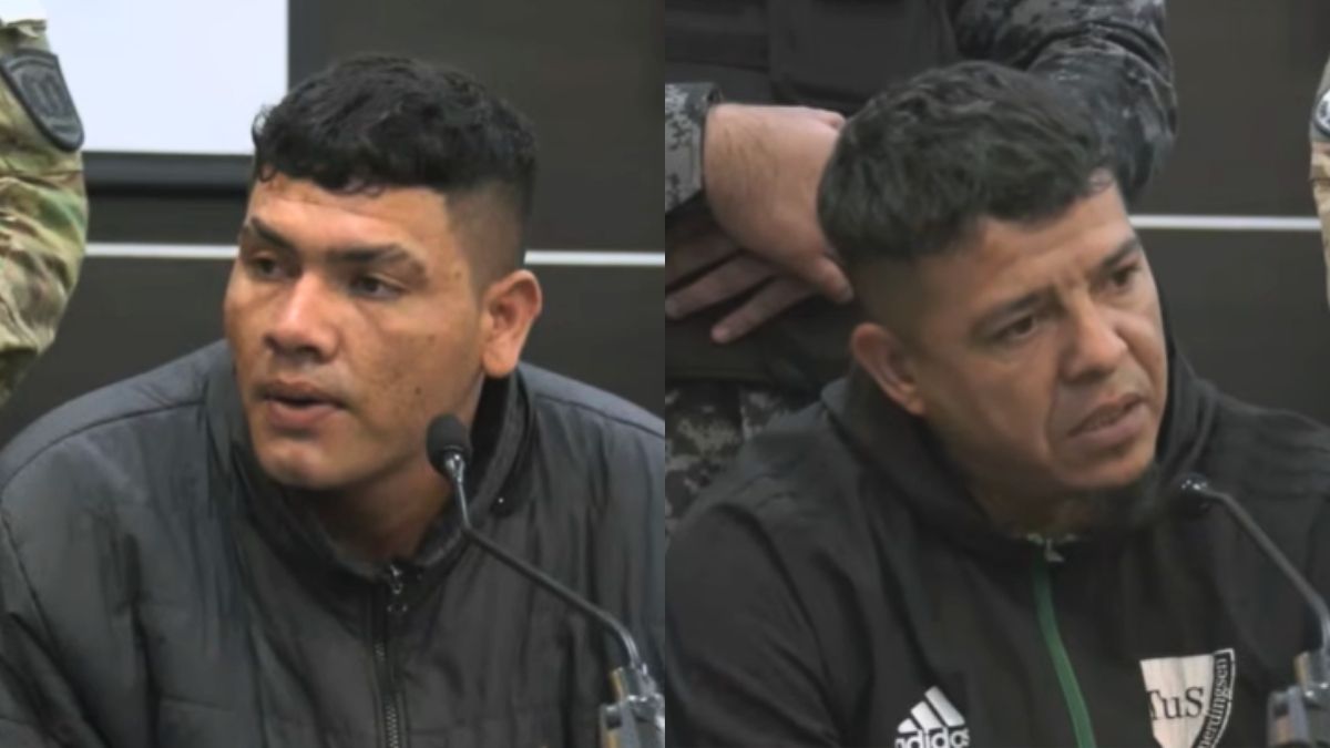 Los dos acusados del crimen del finquero.