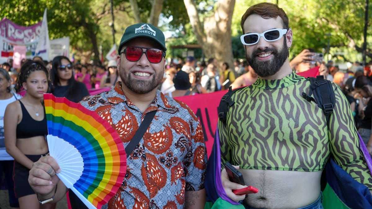 La Marcha Federal Antirracista y Antifascista LGBTQ+ en Mendoza. Fotos: Martín Pravata