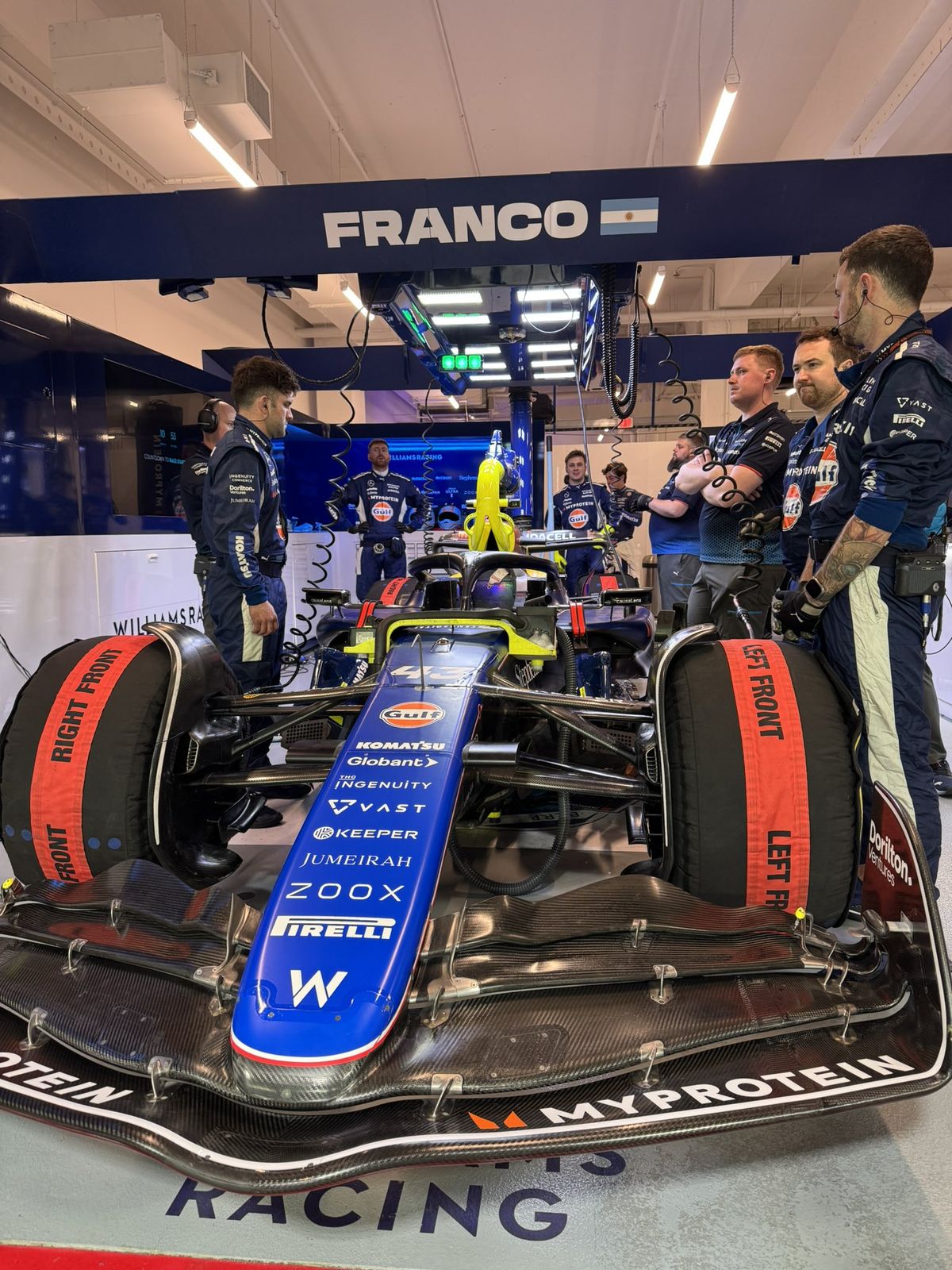 Williams hizo un gran trabajo en el auto de Colapinto. Williams hizo un gran trabajo en el auto de Colapinto.