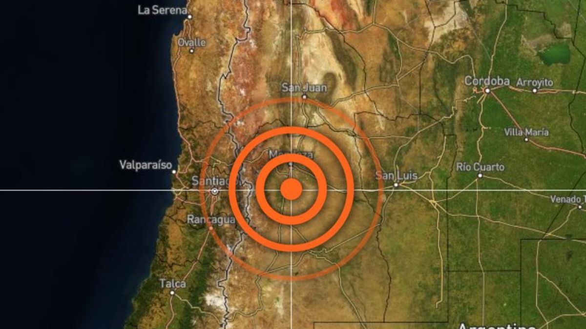 El sismo tuvo su epicentro 70 kilómetros al sur de Mendoza.