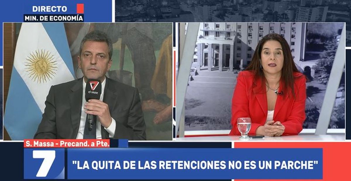 El ministro de Economía, Sergio Massa defendió la decisión de ponerle fin a las retenciones que pagaban las economías regionales por exportar.