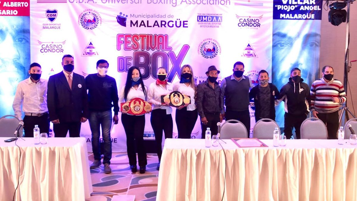 Autoridades de la UBA y auspiciantes, presentaron el festival de este viernes en Malarg&uuml;e.