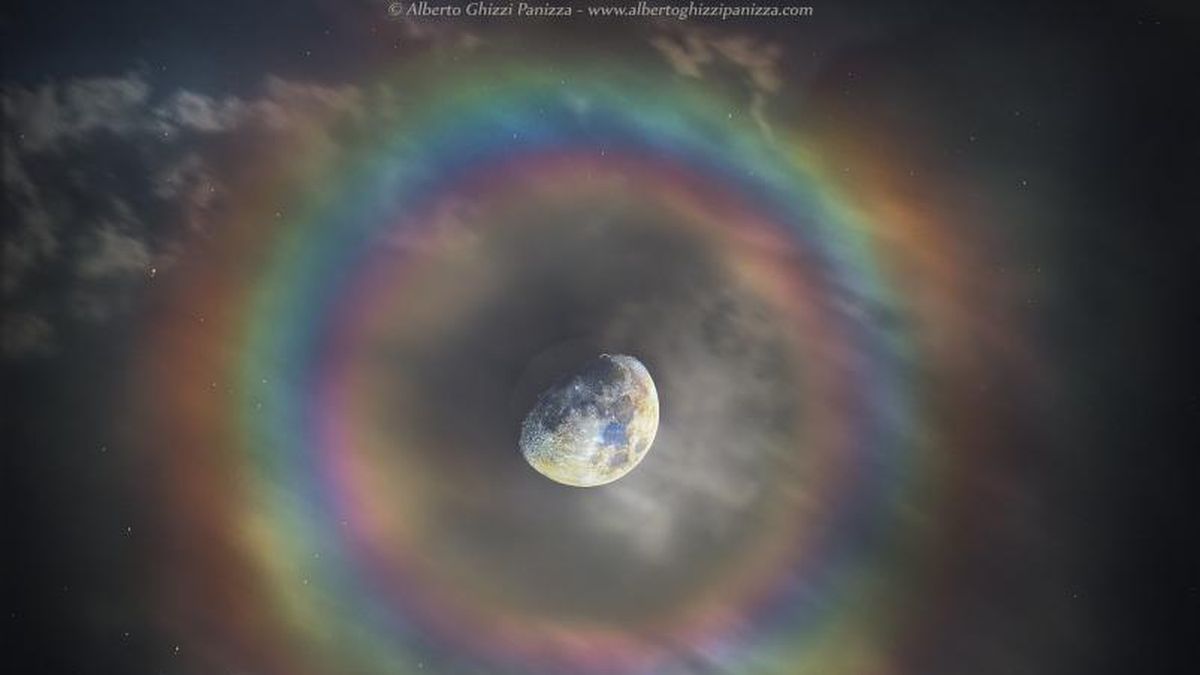 Cuando la Luna crea su propio arcoíris: el fenómeno que te sorprenderá