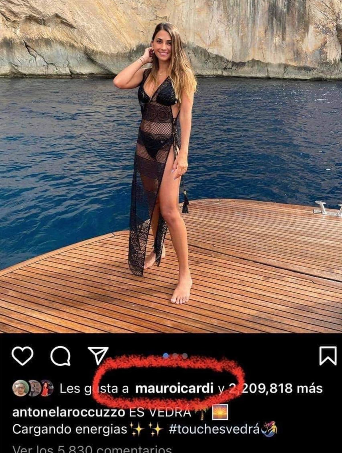 El falso like de Mauro Icardi a Antonela Roccuzzo gener&oacute; una ola de comentarios y teor&iacute;as