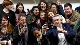 Primer acto público del tridente Alberto Fernández-Kicillof-Massa