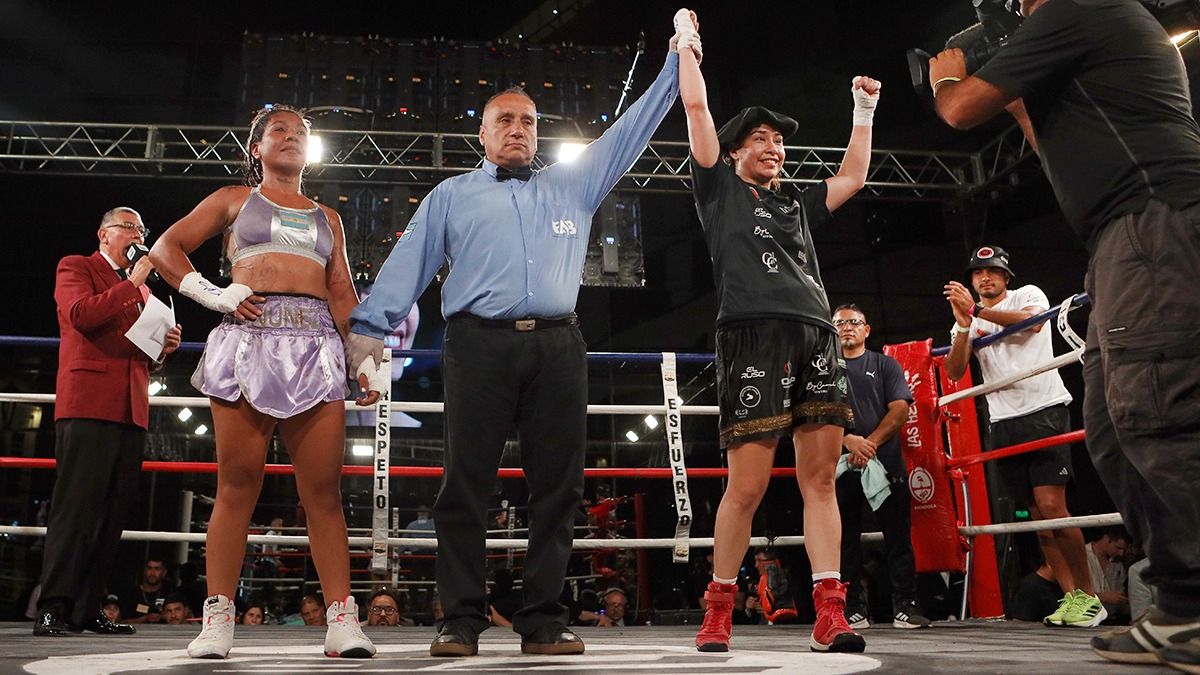 La Chinita Brisa Alfonzo le gan&oacute; a Ver&oacute;nica N&uacute;&ntilde;ez y ya piensa en la primera defensa de su t&iacute;tulo de campeona argentina superpluma.